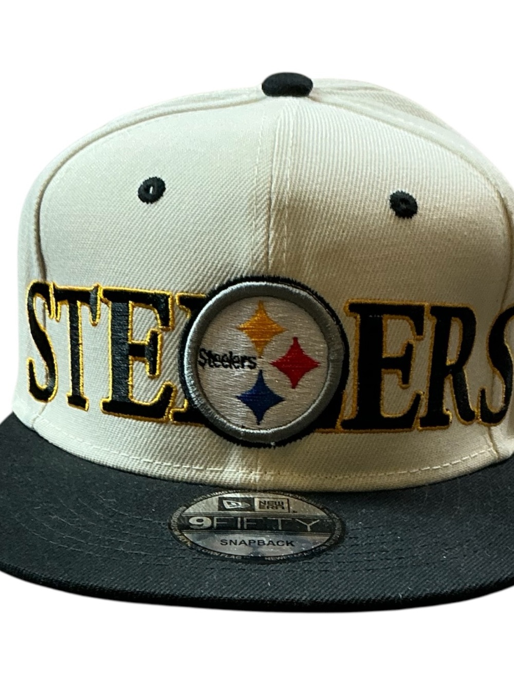 NWOT Pittsburgh Steelers NFL New Era 9fifty black and gold snap back hat.